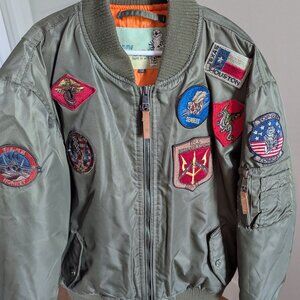 Tommy topgun army green bomber size 12 boys